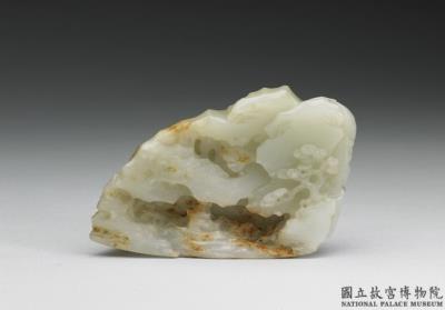 图片[2]-Jade carving in the shape of a mountain with small boat alone on a stream, Qing dynasty (1644-1911)-China Archive